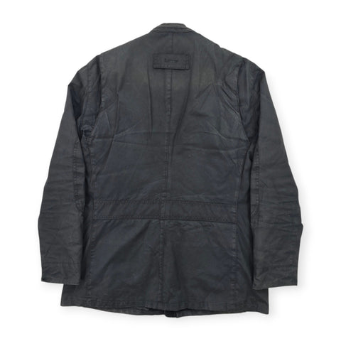 Barbour Corbridge Waxed Quilt Lined Jacket Grey Men's XL
