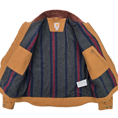 Carhartt Detroit Workwear Blanket Lined Jacket Brown Men's Medium