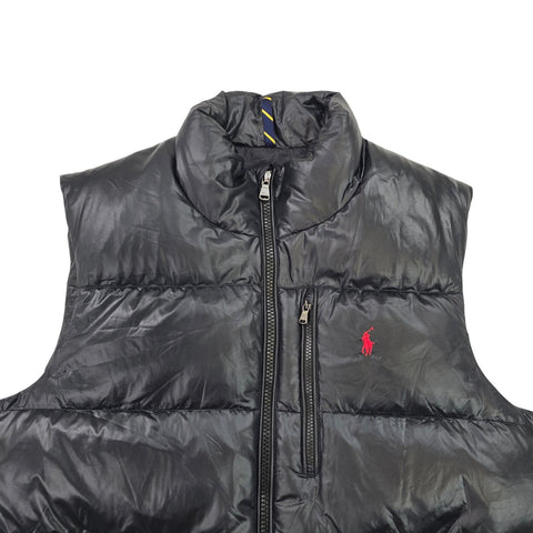 Polo Ralph Lauren Glossed Gorham Down Puffer Gilet Jacket Black Men's XL