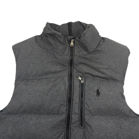 Polo Ralph Lauren Gorham Down Puffer Gilet Jacket Grey Men's Small