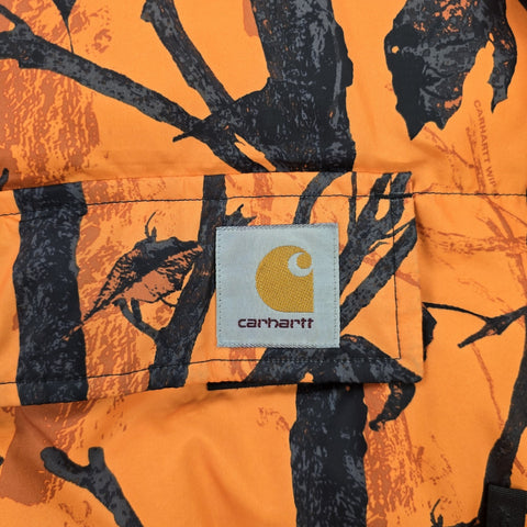 Carhartt WIP Jones Pullover 1/2 Zip Camouflage Puffer Jacket Men's Medium