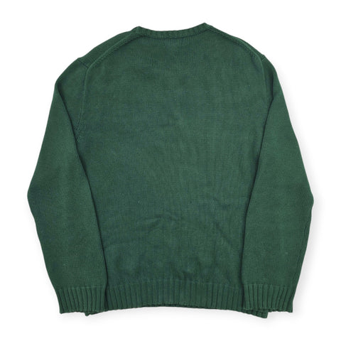 Polo Ralph Lauren USA Flag Knitted Jumper Green Men's Large