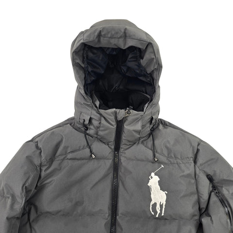 Polo Ralph Lauren Big Pony Tyrol Down Puffer Jacket Grey Men's Medium