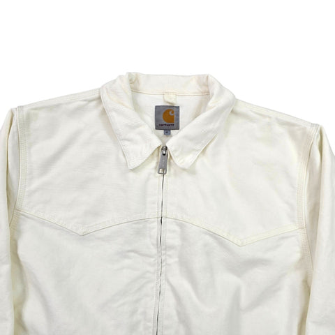 Carhartt WIP Santa Fe Bomber Jacket Cream Men's Medium