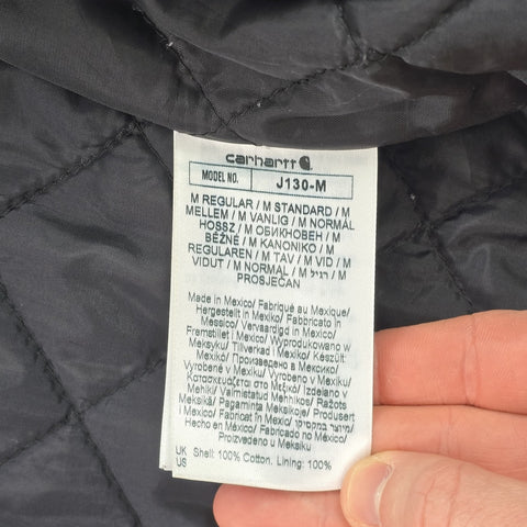 Carhartt Active Workwear Quilt Lined Jacket Black Men's Medium