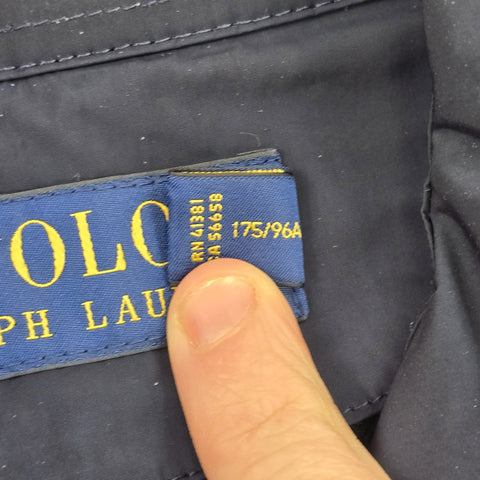 Polo Ralph Lauren Commuter Trench Long Coat Blue Men's Medium