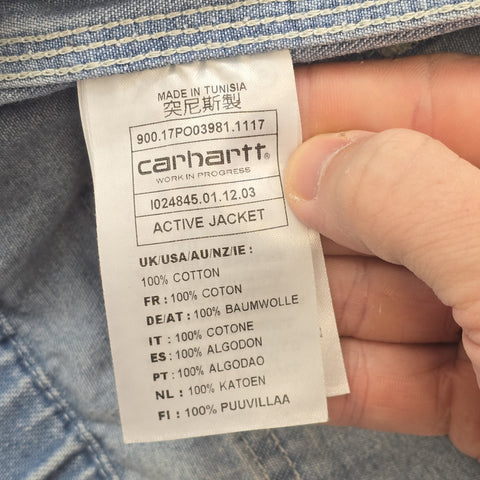 Carhartt WIP Active Denim Jacket Blue Men's Medium
