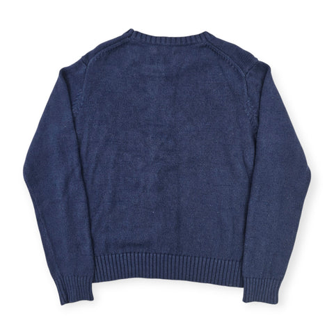 Polo Ralph Lauren Bear Knitted Jumper Blue Women's XL
