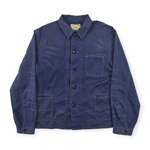 Polo Ralph Lauren Distressed Workwear Chore Utility Jacket Blue Men's Small