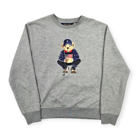 Polo Golf Ralph Lauren Bear Graphic Sweatshirt Grey Men's Medium