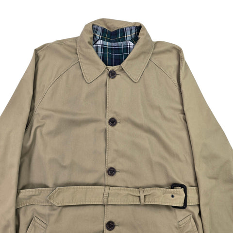 Polo Ralph Lauren Balmacaan Reversible Madras Trench Coat Men's XL