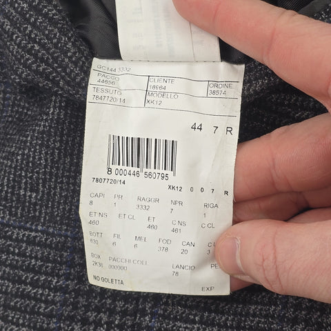 Polo Ralph Lauren Wool Single Breasted Plaid Blazer Grey Men's Size 44R