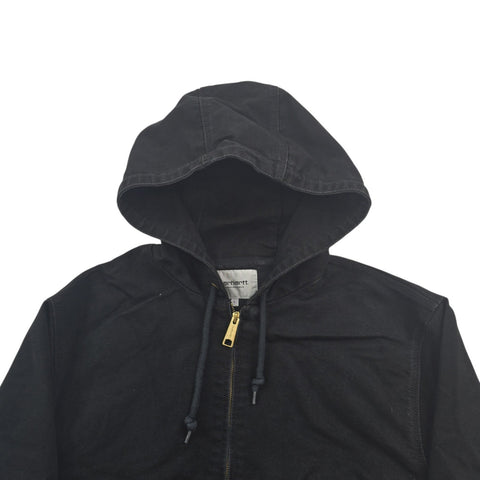 Carhartt WIP Active Bomber Jacket Hooded Black Men's Large