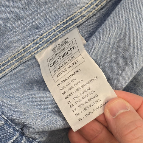 Carhartt WIP Active Denim Jacket Blue Men's Large
