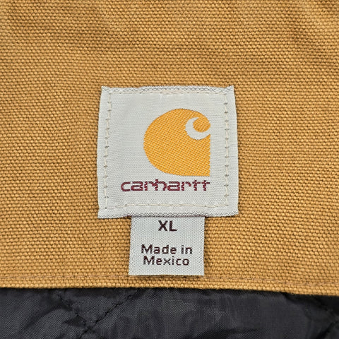 Carhartt Active Y2K Workwear Quilt Lined Jacket Brown Men's XL
