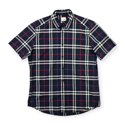 Burberry Nova Check Short Sleeve Shirt Men's Large