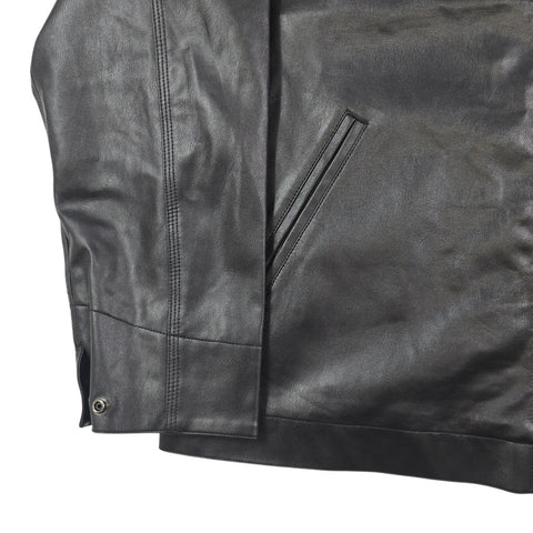 Carhartt WIP Detroit Faux Leather Bomber Jacket Black Men's Large