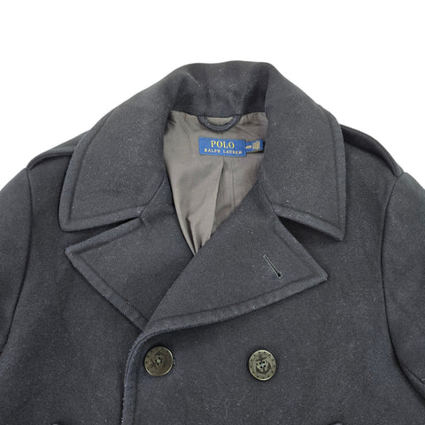 Polo Ralph Lauren Naval Double Breasted Peacoat Navy Blue Men's 40R