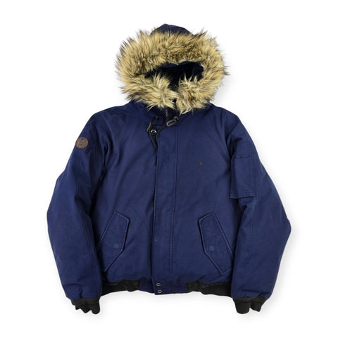 Polo Ralph Lauren Down Puffer Parka Jacket Blue Men's Medium