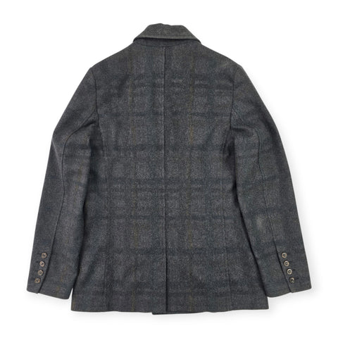 Fred Perry x Raf Simons Checkered Peacoat Grey Men's Medium