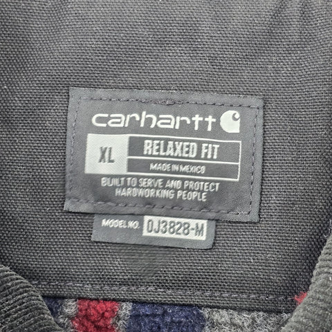 Carhartt Detroit Workwear Blanket Lined Jacket Black Men's XL