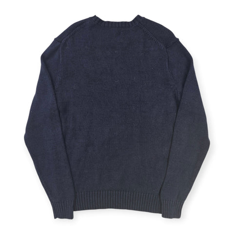 Polo Ralph Lauren Bear Knitted Jumper Blue Men's Medium