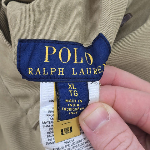 Polo Ralph Lauren Balmacaan Reversible Madras Trench Coat Men's XL