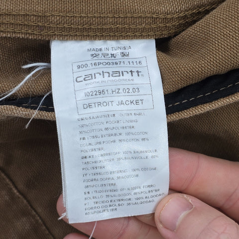 Carhartt WIP Detroit Bomber Jacket Brown Men's Medium