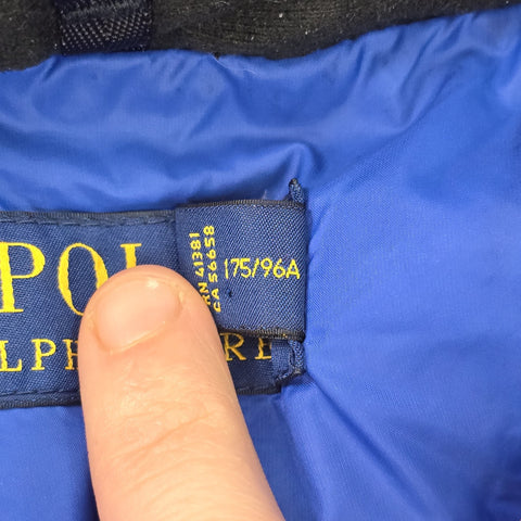 Polo Ralph Lauren Big Pony Tyrol Down Puffer Jacket Blue Men's Medium