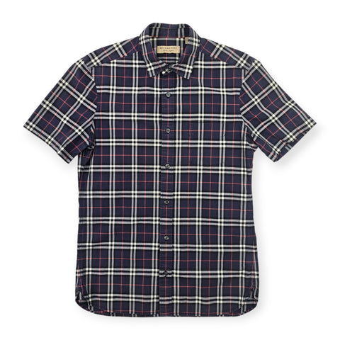 Burberry London Nova Check Short Sleeve Shirt Men's Small