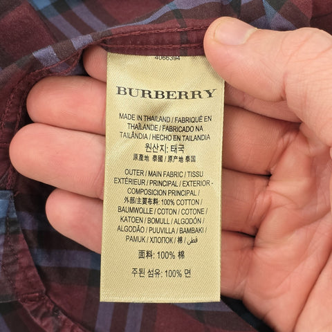 Burberry London Nova Check Long Sleeve Shirt Men's Medium