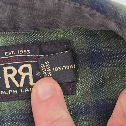 RRL Ralph Lauren Checkered Long Sleeve Shirt Men's XL