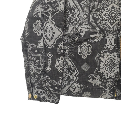 Carhartt WIP Detroit Bandana Pattern Jacket Brown Men's Small