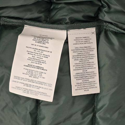 Polo Ralph Lauren Down Puffer Jacket Green Men's Medium