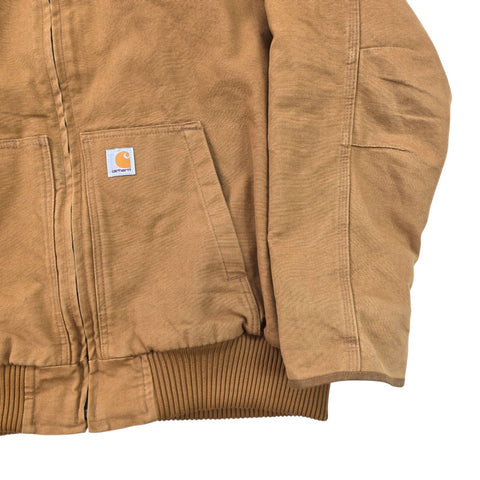 Carhartt Active Y2K Workwear Quilt Lined Jacket Brown Men's XL