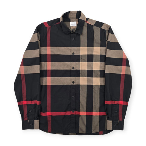 Burberry Somerton Nova Check Long Sleeve Shirt Men's Large