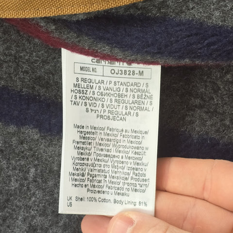 Carhartt Detroit Workwear Blanket Lined Jacket Brown Men's Small