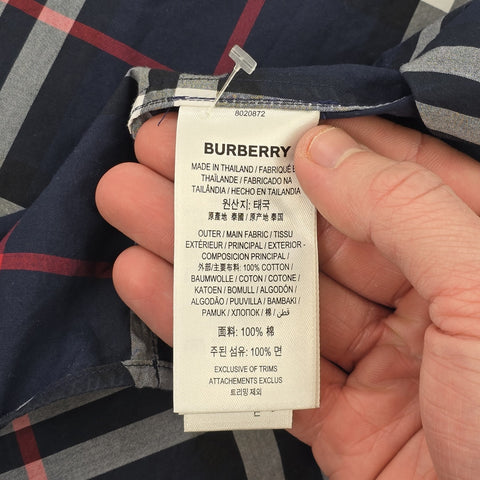 Burberry Nova Check Short Sleeve Shirt Men's Large