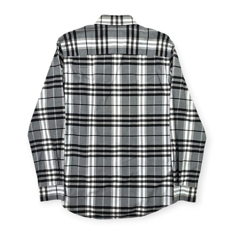Burberry Nova Check Pattern Long Sleeve Shirt Men's Small