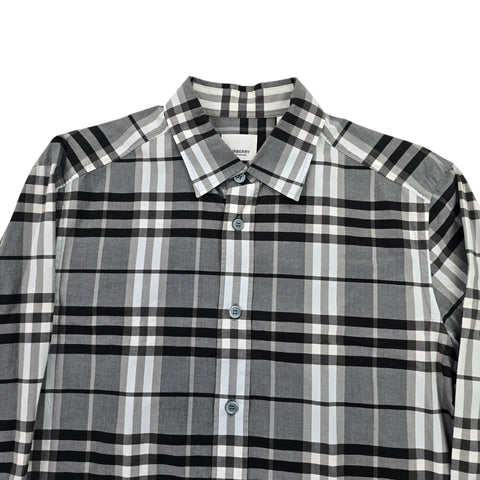 Burberry Nova Check Pattern Long Sleeve Shirt Men's Small