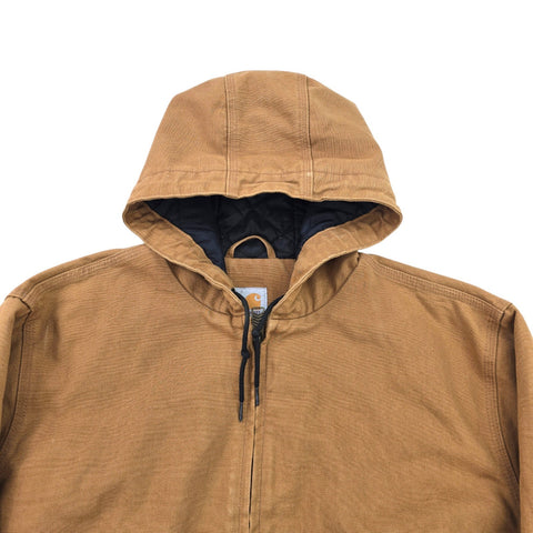 Carhartt Active Y2K Workwear Quilt Lined Jacket Brown Men's XL