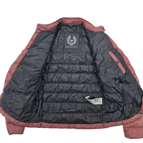 Belstaff Halewood Down Puffer Jacket Purple Men's Size 46 IT