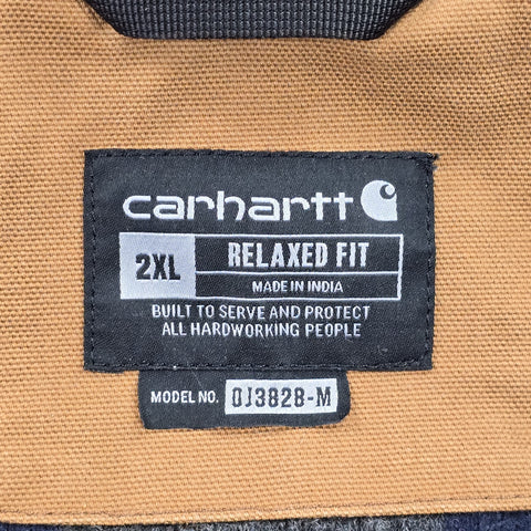 Carhartt Detroit Workwear Blanket Lined Jacket Brown Men's XXL