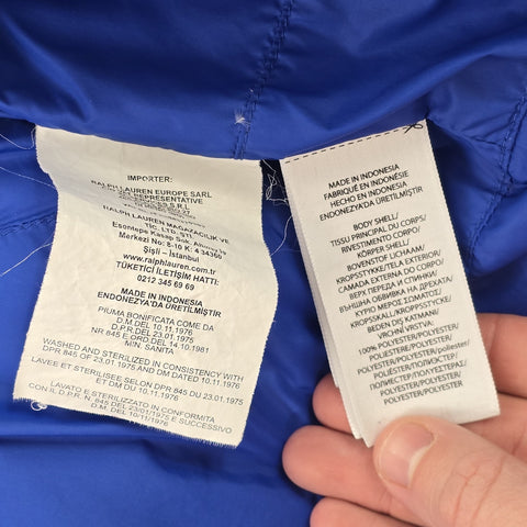 Polo Ralph Lauren Big Pony Tyrol Down Puffer Jacket Blue Men's Medium
