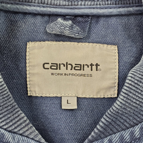 Carhartt WIP OG Santa Fe Dyed Bomber Jacket Blue Men's Large