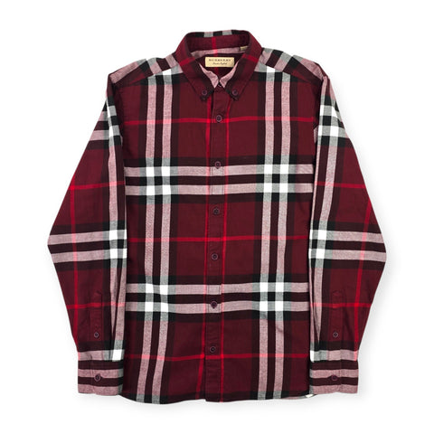 Burberry London Nova Check Long Sleeve Shirt Men's Small