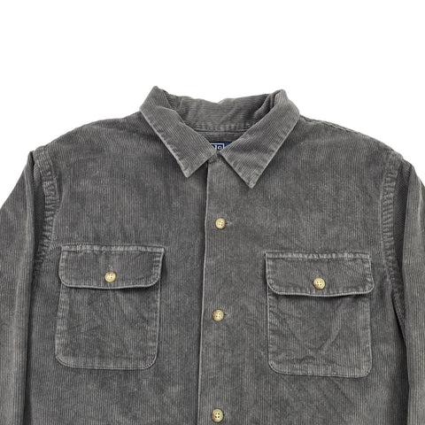 Polo Ralph Lauren Corduroy Long Sleeve Overshirt Grey Men's XL