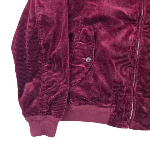 Polo Ralph Corduroy Lined Harrington Jacket Purple Men's XL