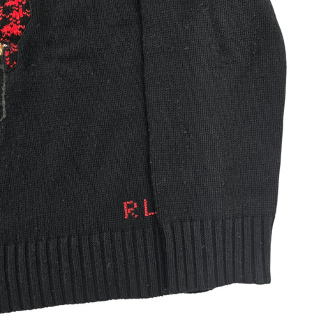 Polo Ralph Lauren Bear Knitted Jumper Black Women's XL