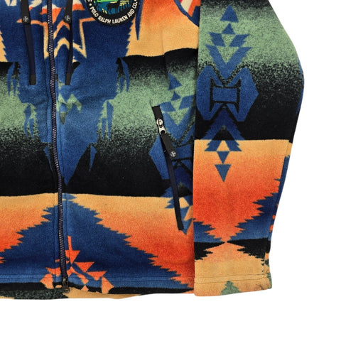 Polo Ralph Lauren Sportsmen Aztec Southwestern Fleece Jacket Men's Small